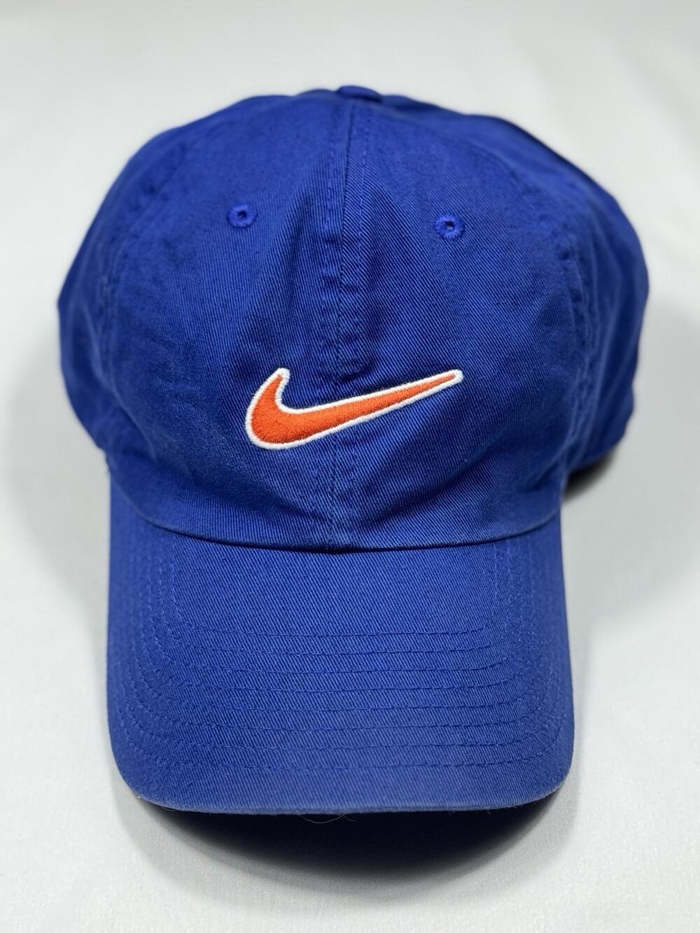 Nike Hat Cap - Strap Back - Blue Orange - Classic Swoosh - Sports Ball Cap